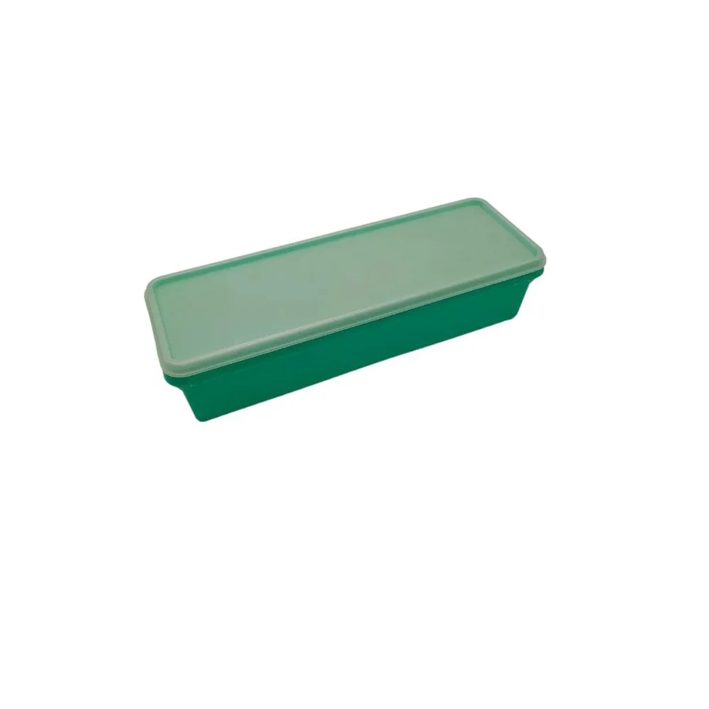 Vintage Tupperware Celery Vegetabl Crisper Keeper Jadeite Green Container W Lid